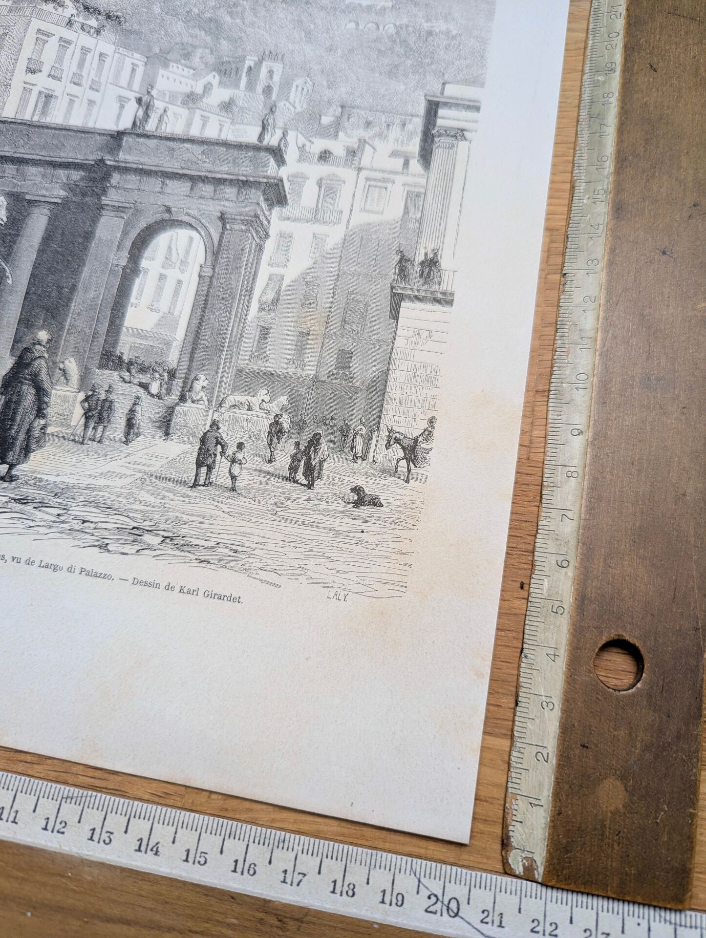 Castel Sant'Elmo, Naples. Printed in 1861.