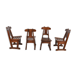 Chaises de salle à manger - brutalistes