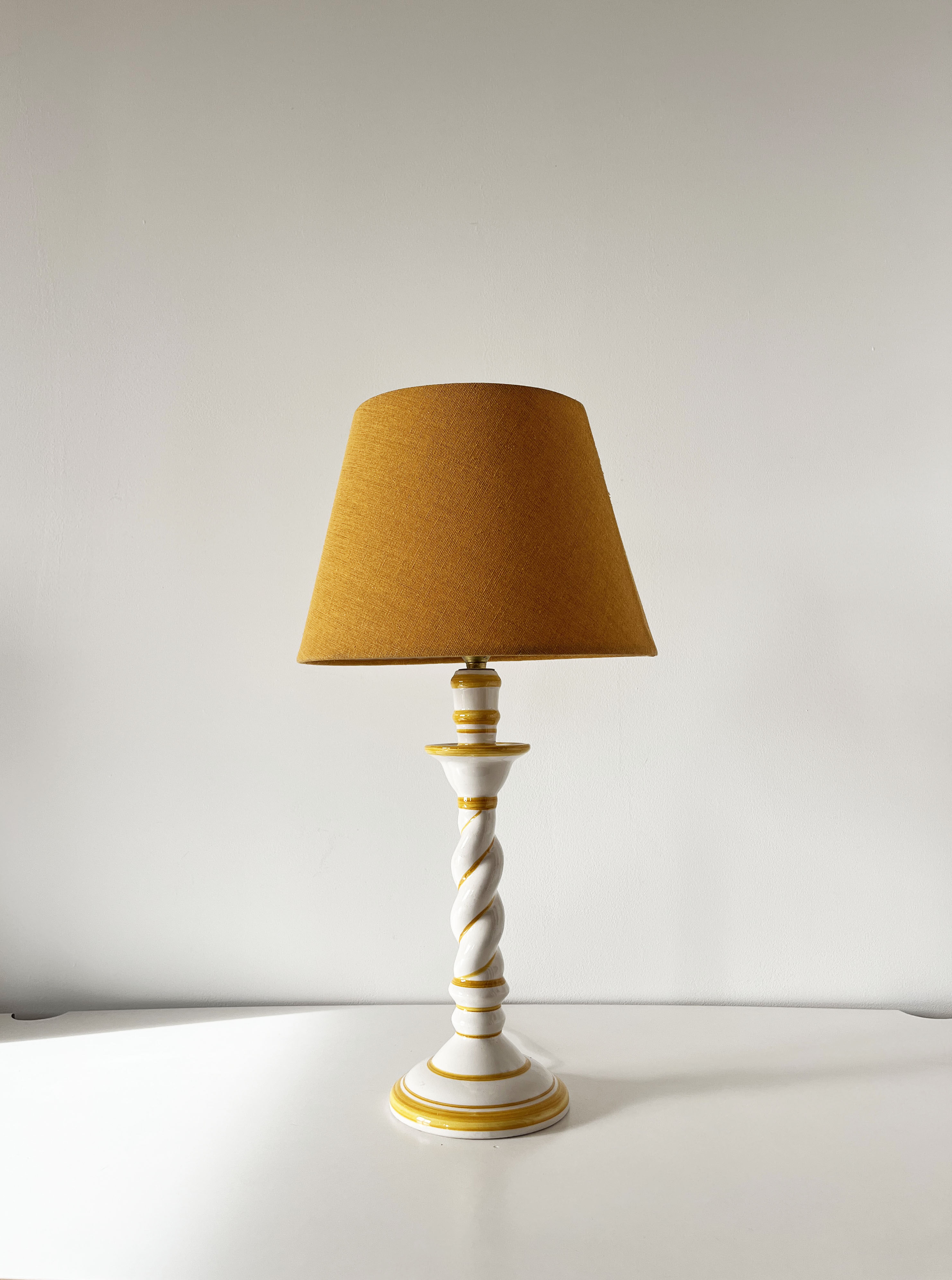 Twisted ceramic lamp 1970