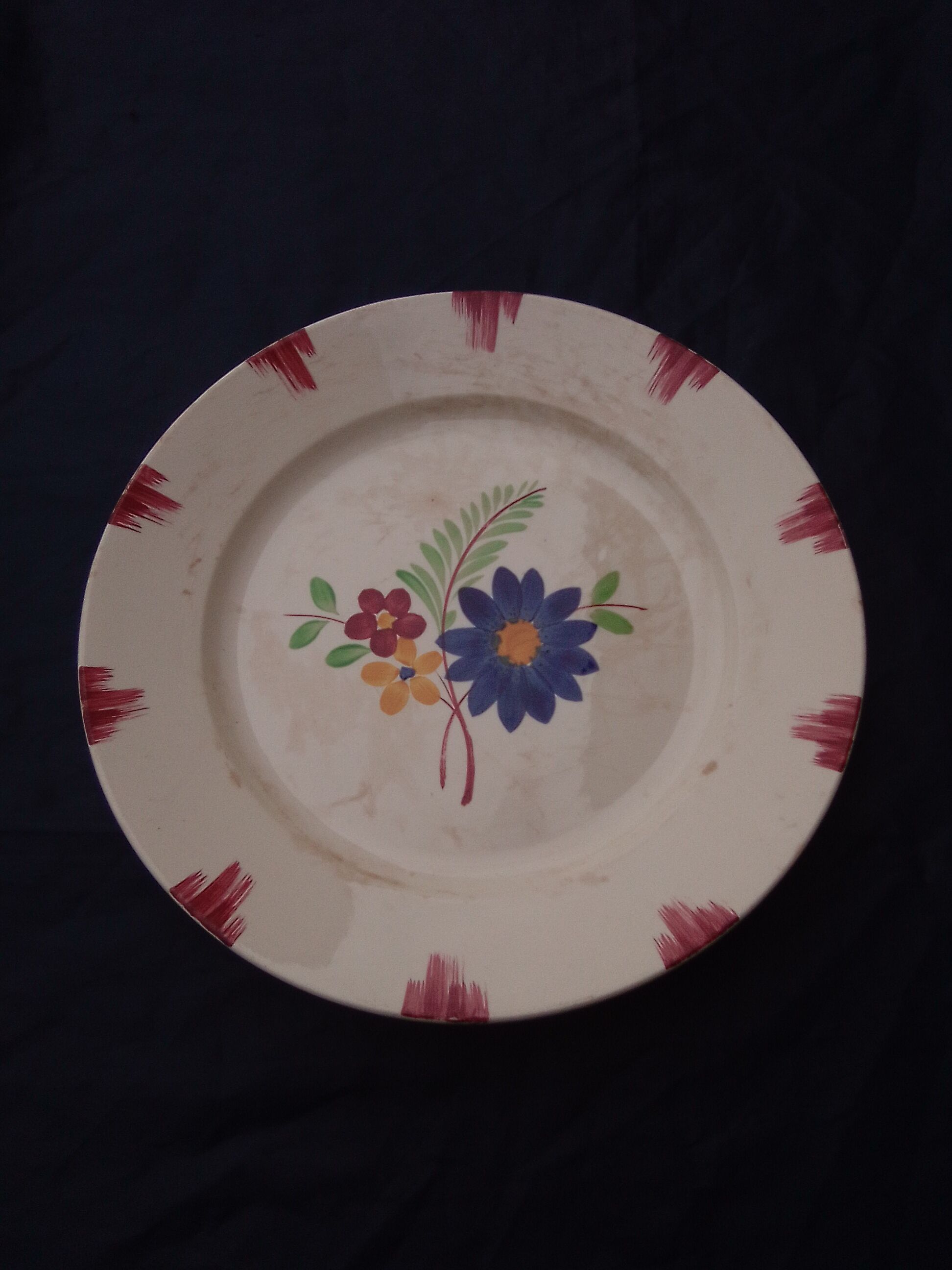 Sarreguemines earthenware dish curange model with diam 31 cm
