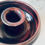 Ceramic candle holder signed