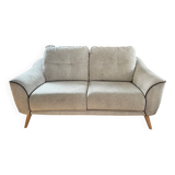 Grey two-seater sofa