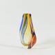 1960s blown glass three-colour vase