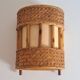 Vintage bamboo wall lamp