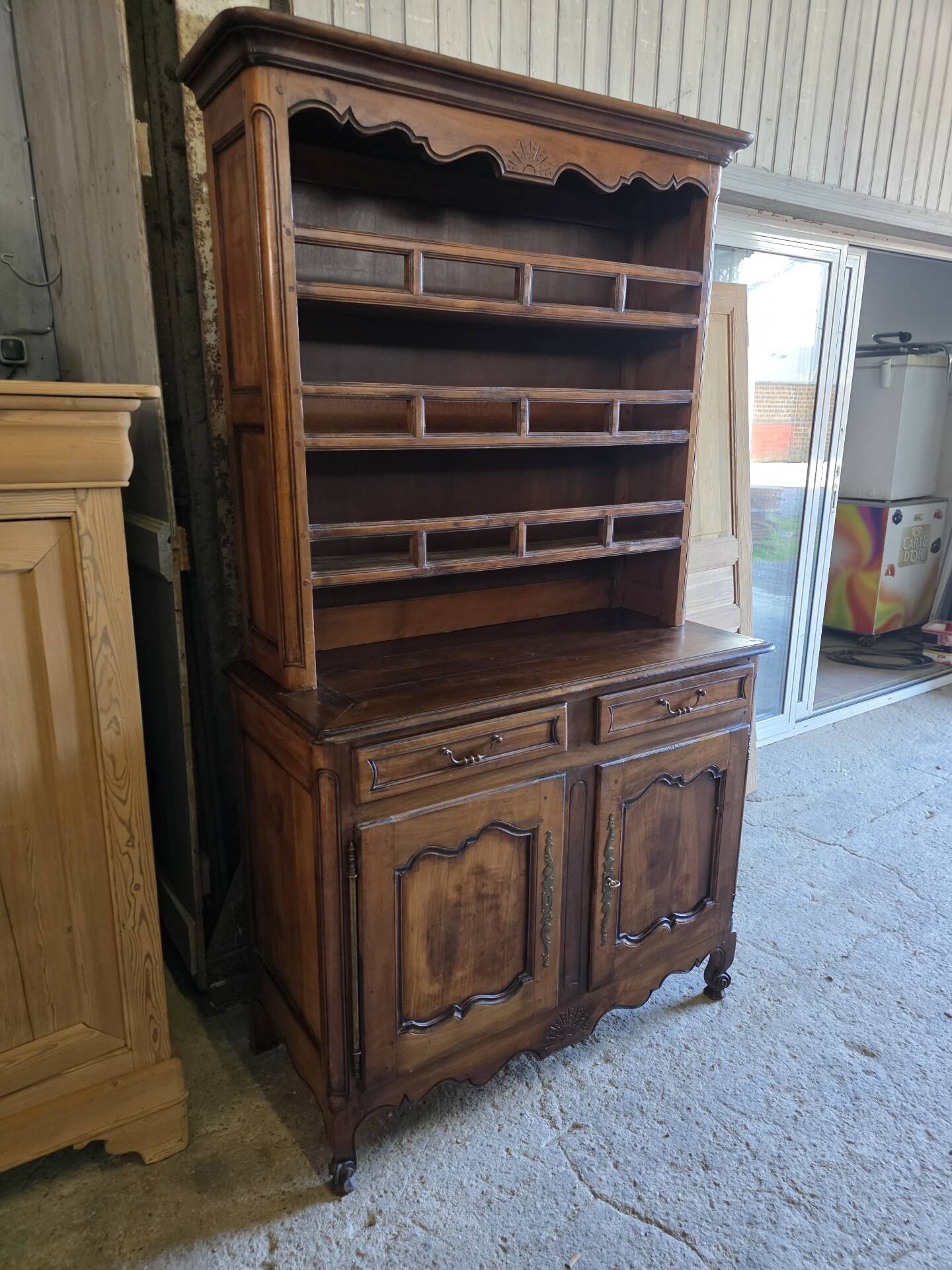 Louis XV style sideboard in cherry wood