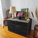 Chest old trunk fir wood