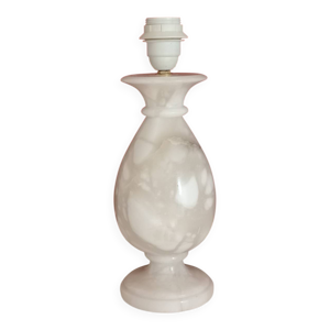 Pied de lampe en albâtre