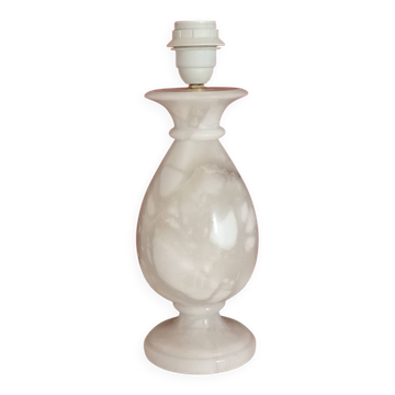 Pied de lampe en albâtre