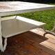 Ceramic coffee table Vallauris "Sunflower" signed Barrois