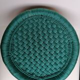 Bamboo and rope pouf