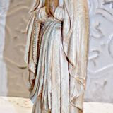 Beautiful Ancient Statue of Our Lady of Lourdes in a Niche