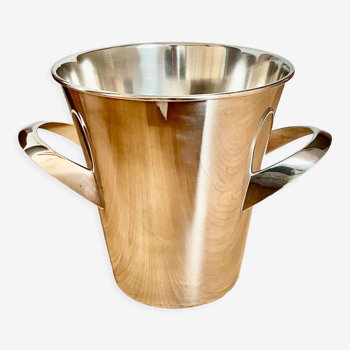 Silver-plated wine and champagne cooling bucket