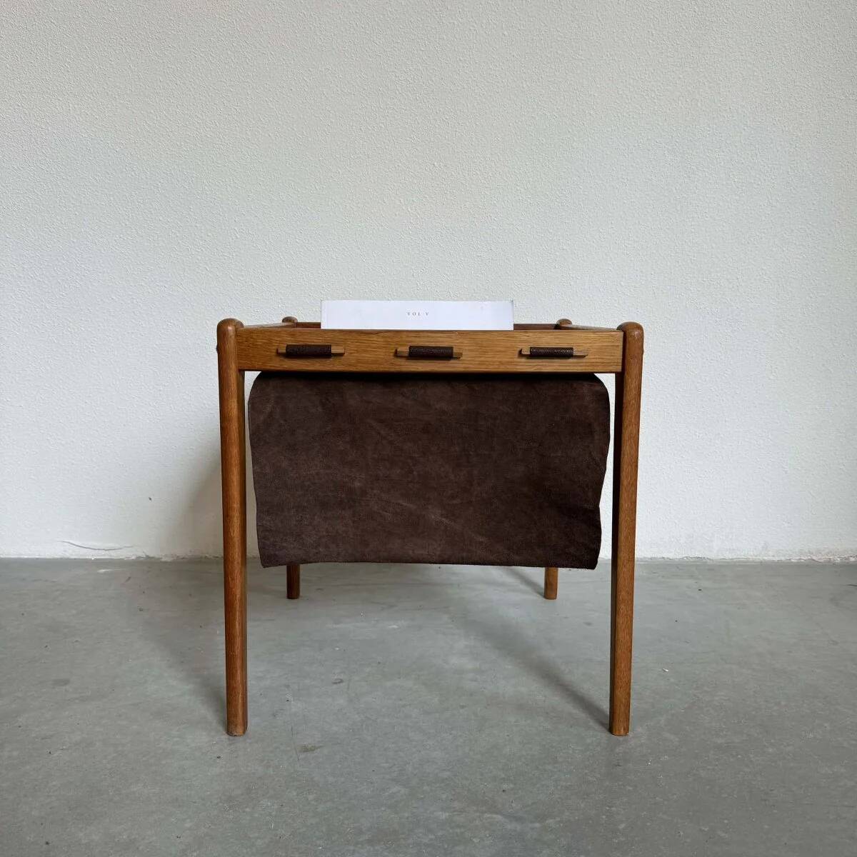 Vintage magazine side table