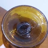 Very pretty candle holder in Biot bubble blown glass