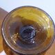 Very pretty candle holder in Biot bubble blown glass