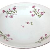 1900s Deep plate White porcelain with floral decoration