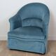 Pair of velvet toad armchairs