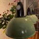 Lampe « anja » émaillée ukrainienne vert