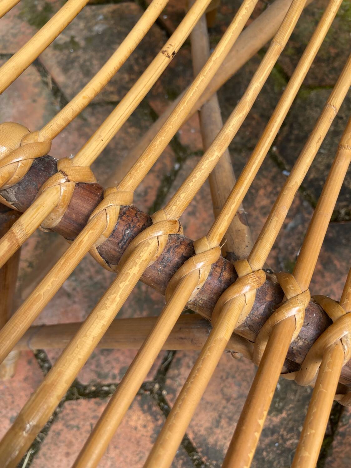 Vintage rattan armchair