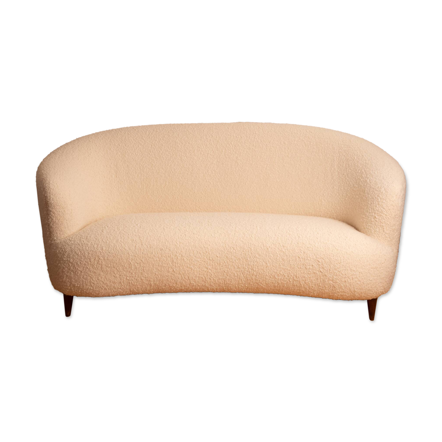 Curved sofa in the style of Maison & Jardin, 1940