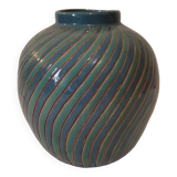 Two-tone glazed ceramic vase
