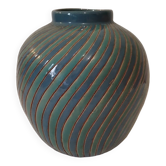Vase en céramique vernissé bicolor