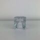 Juhava "ice cube" glass candlestick, vintage