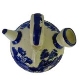 Gargoulette vintage espagnole en céramique bleue et blanche