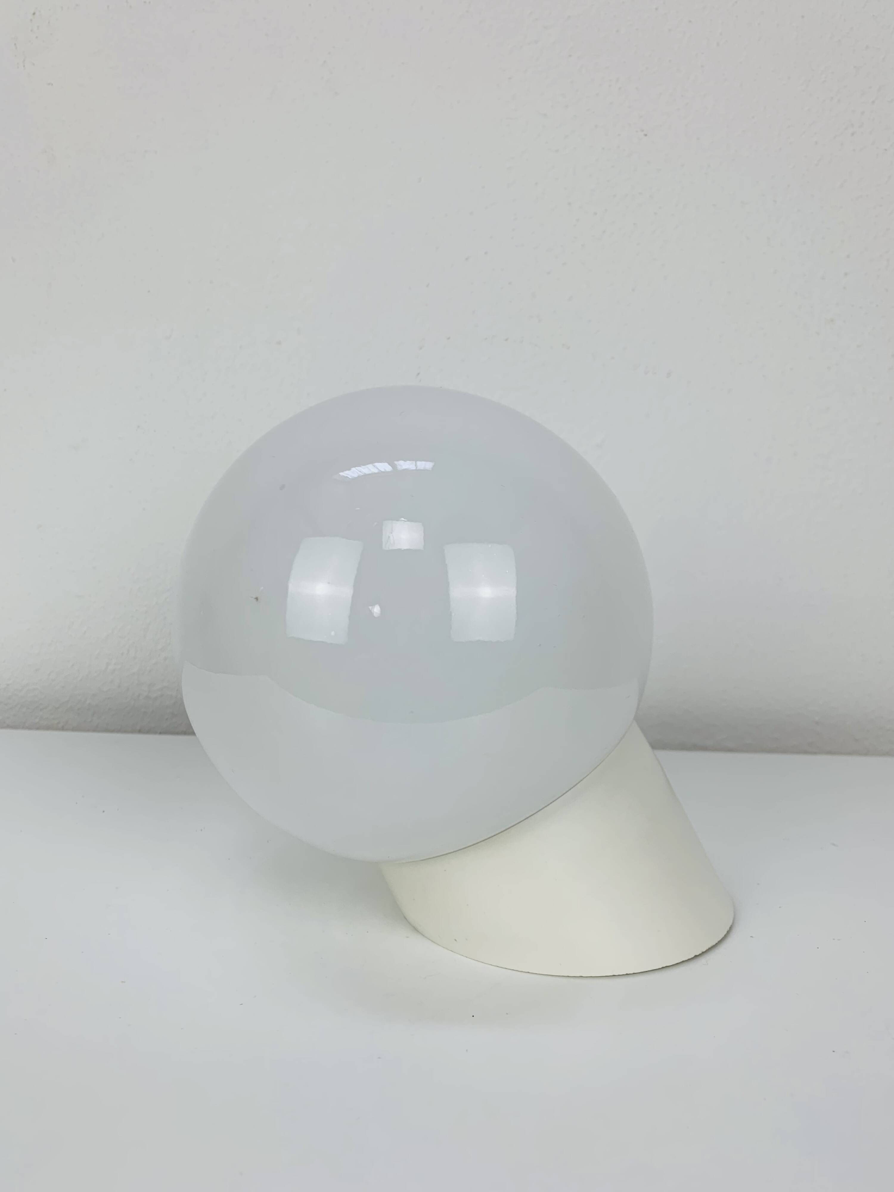 Vintage opaline ball wall lamp