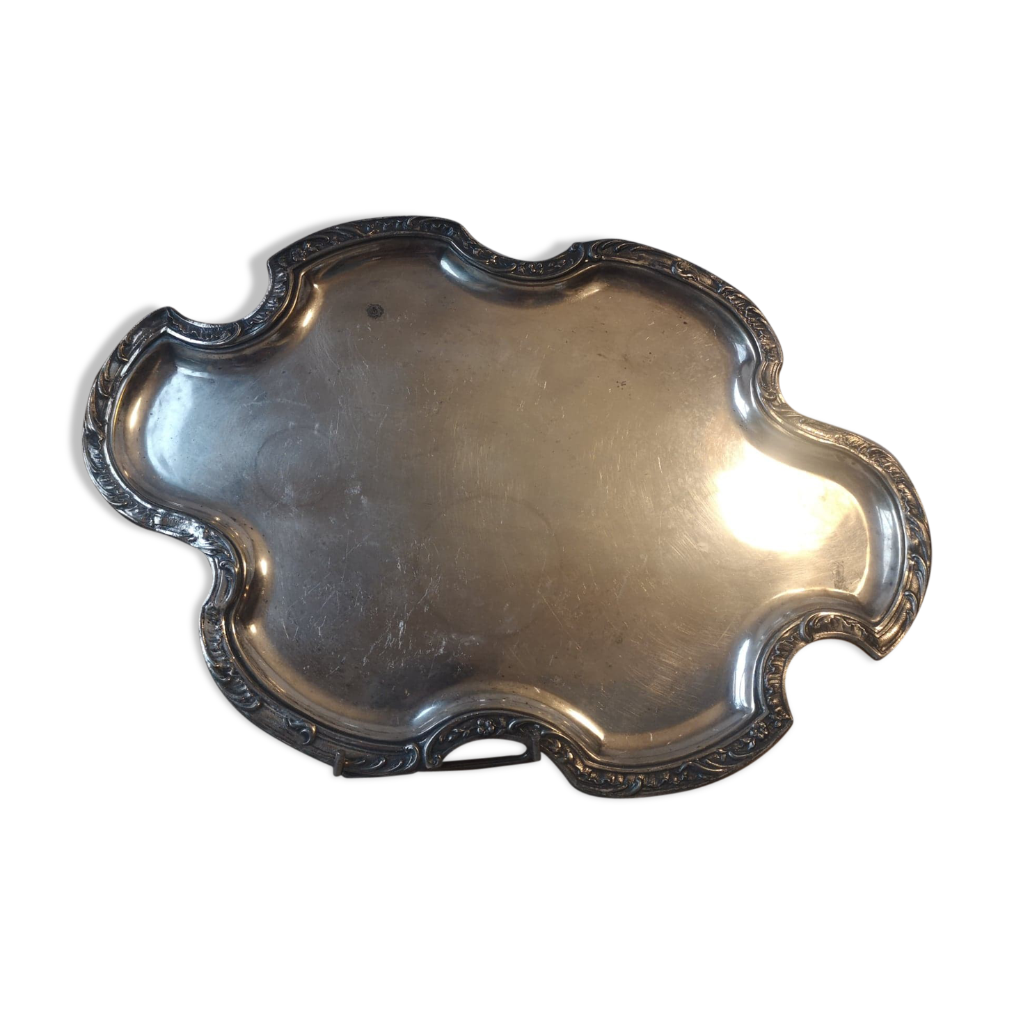 Plateau- Silver Metal- Louis XV- Circa 1900.
