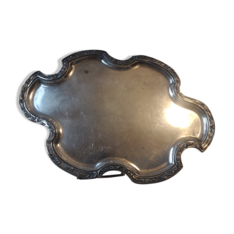 Plateau- Silver Metal- Louis XV- Circa 1900.