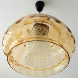 Vintage suspension in glass and teak