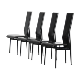Chaises de salle à manger des années 1980 par Giancarlo Vegni pour Fasem, Italie