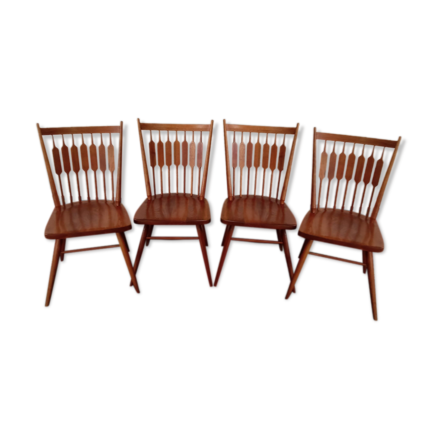 Kipp Stewart 50s walnut chairs for Drexel