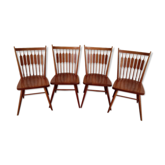 Kipp Stewart 50s walnut chairs for Drexel