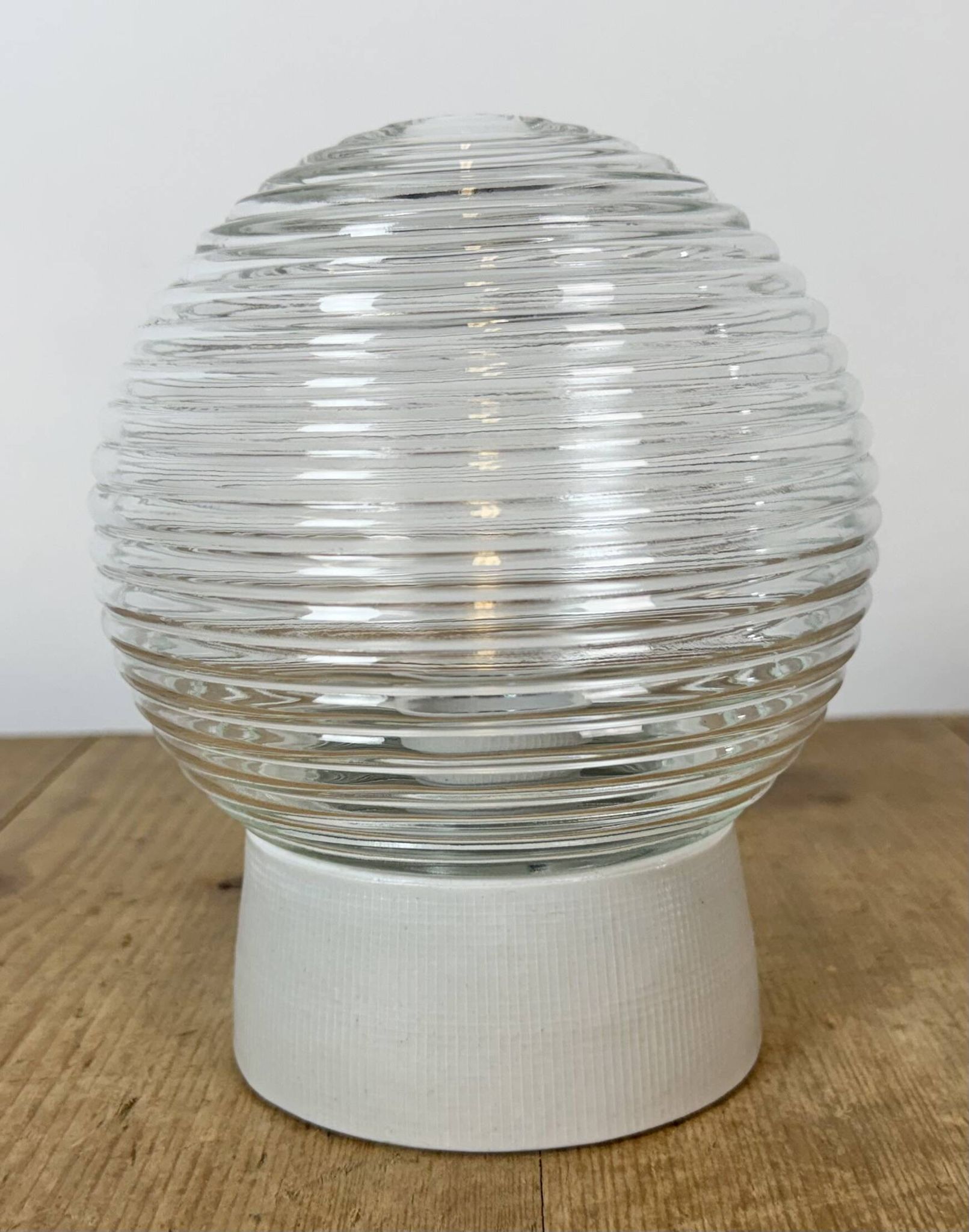 Vintage White Porcelain Ceiling Light, 1970s