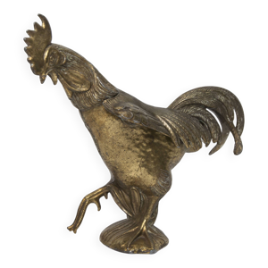 Cendrier coq 1960 en régule signé