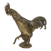 1960 rooster ashtray in cast metal signed FC