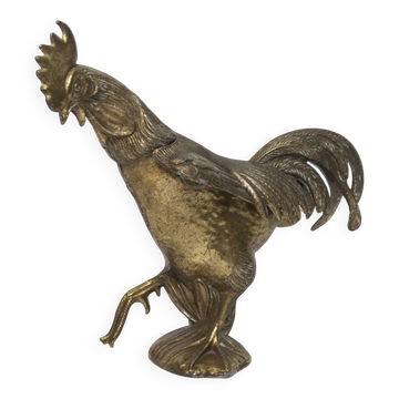 1960 rooster ashtray in cast metal signed FC