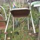 4 fauteuils acier tubulaire soudé seventies