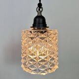 Vintage Cut Glass Ceiling Light, 1970s