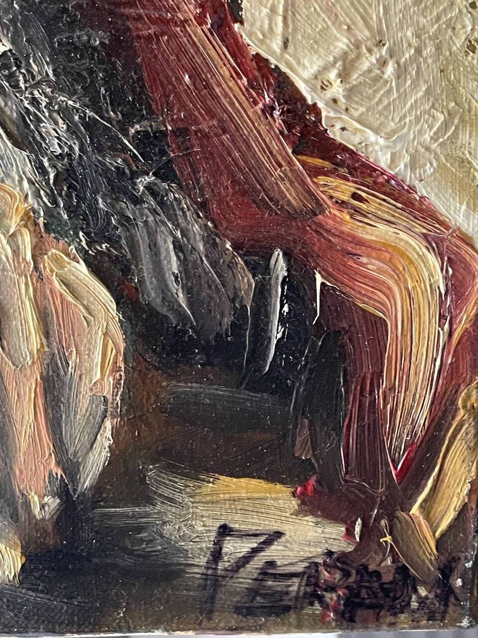 Portrait of a man, oil on canvas, signed.