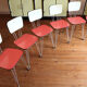 Table et chaises rockabilly en Formica structure Eiffel.