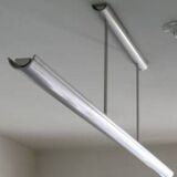 Large aluminum pendant light 1970