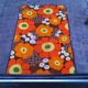 Bain de soleil transat vintage à fleurs 1970
