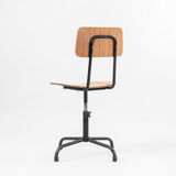 Vintage chair in metal and formica, 1970s