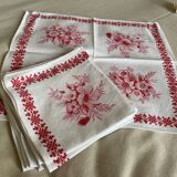 Set of flowered towels year 70