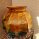 Vase en laque sur verre de Jean Noël Bouillet pièce unique