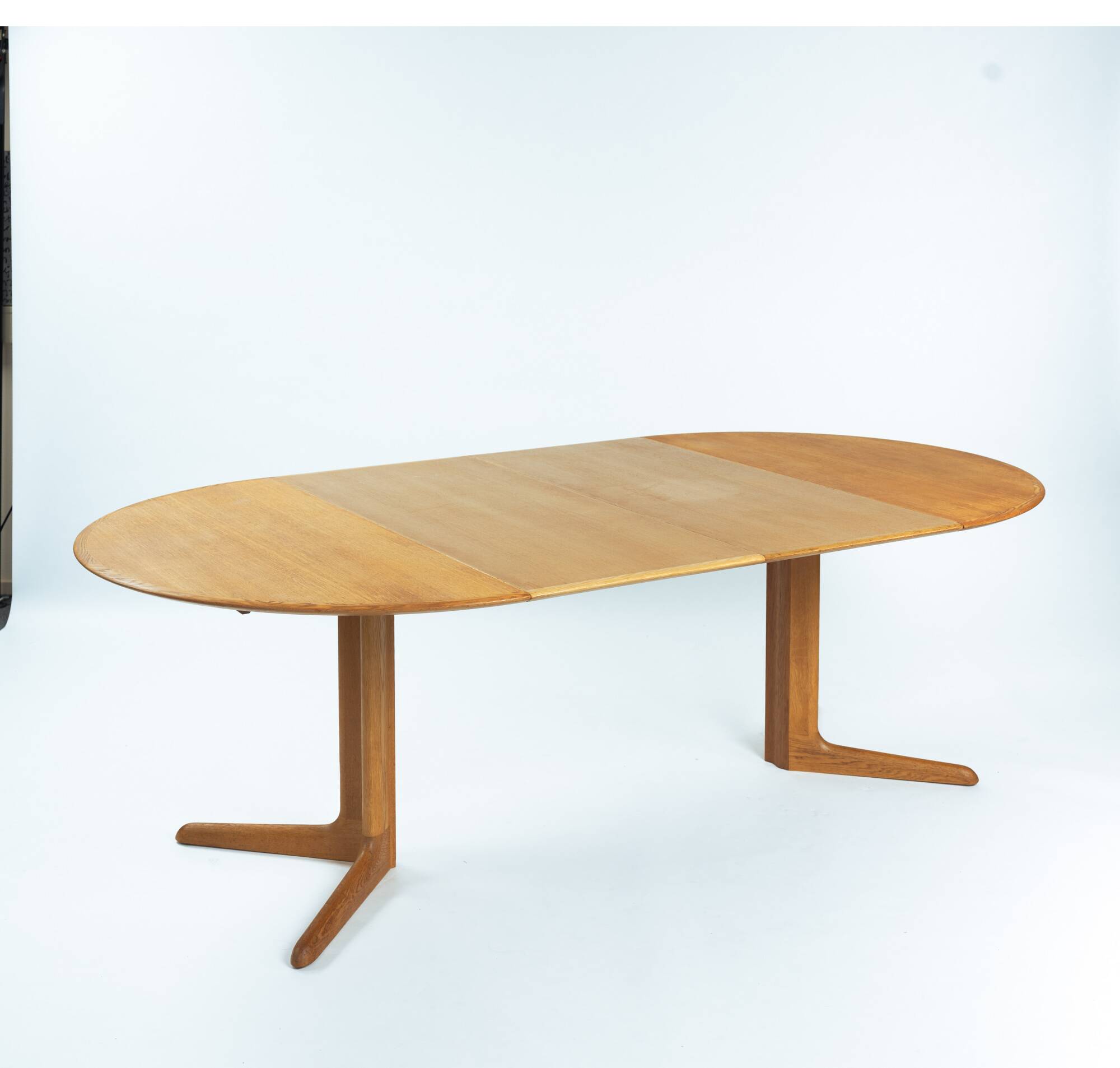 Extendable Oval Teak Dining Table by Danish Brand Dyrlund, 1970s