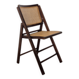 Vintage caned folding chair